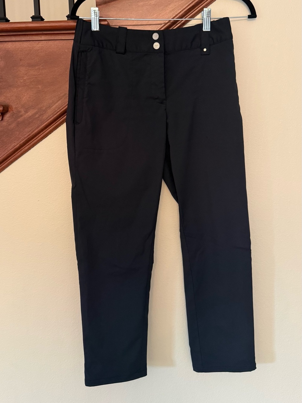 Nike Black Ankle-Length Straight Golf Pants